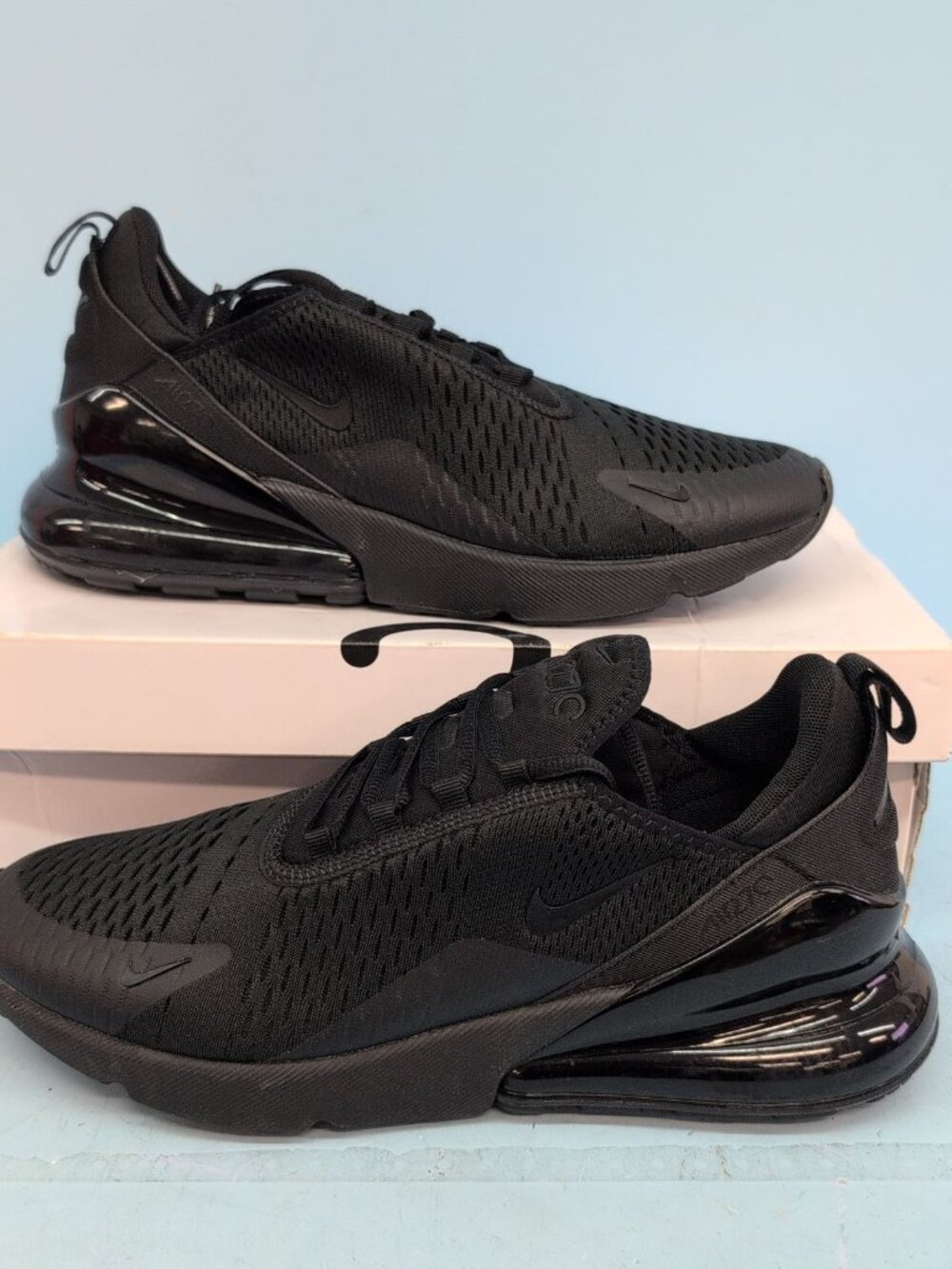 Nike Air Max 270 Running Training Men's Shoes US 11 Triple Black AH8050-005